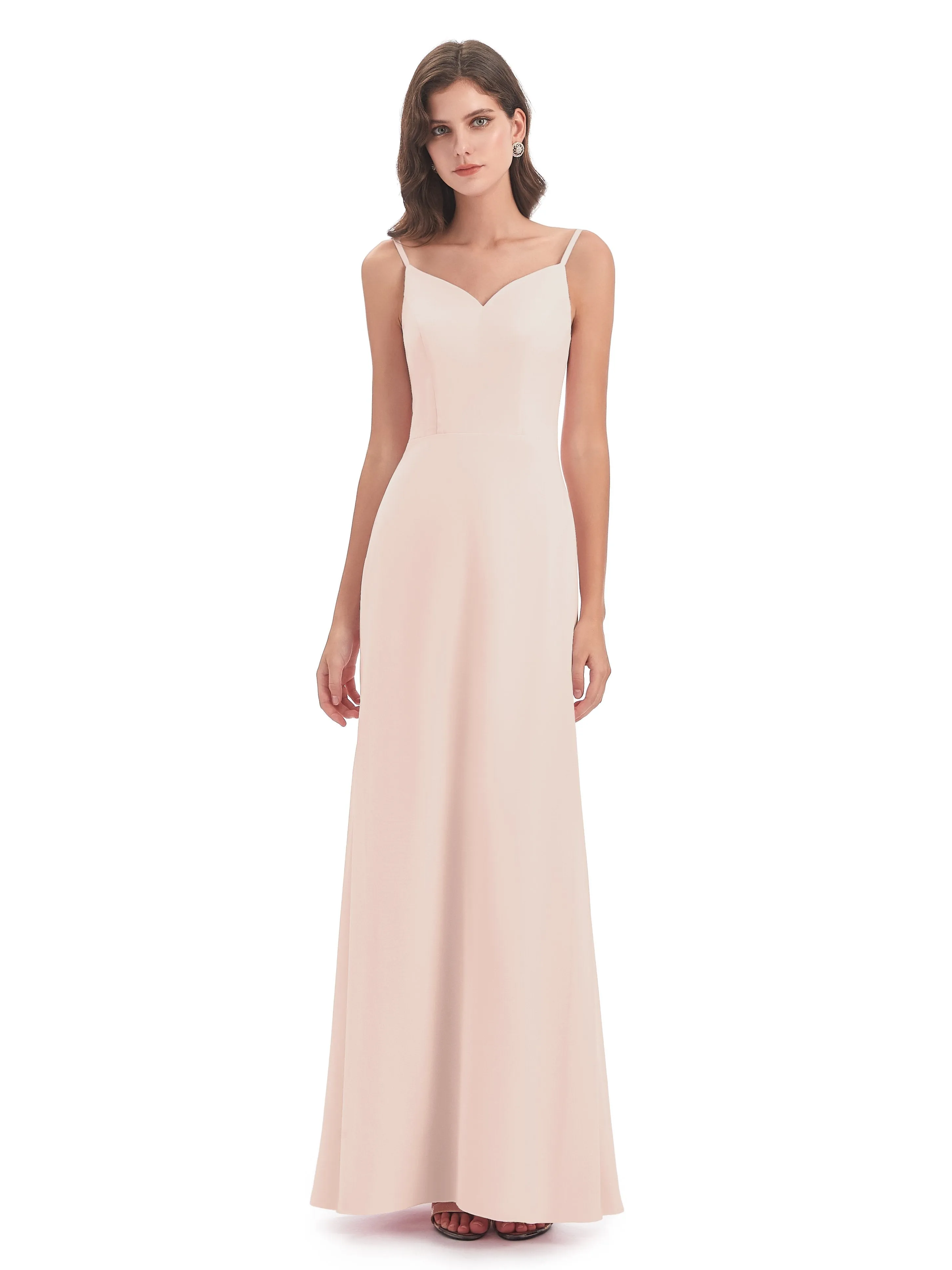 Abigail Vintage Trumpet-Hourglass Long Chiffon Bridesmaid Dresses