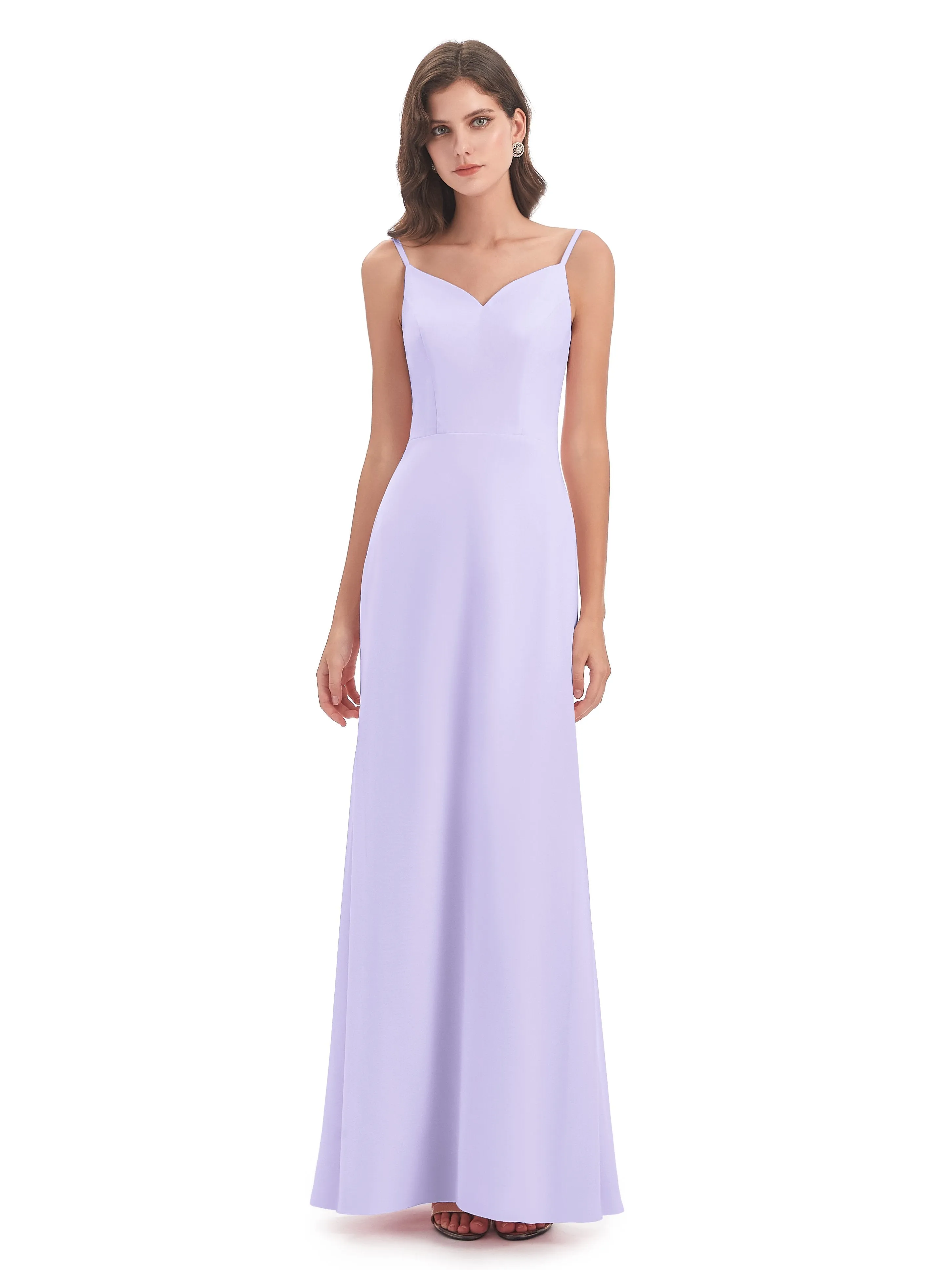 Abigail Vintage Trumpet-Hourglass Long Chiffon Bridesmaid Dresses