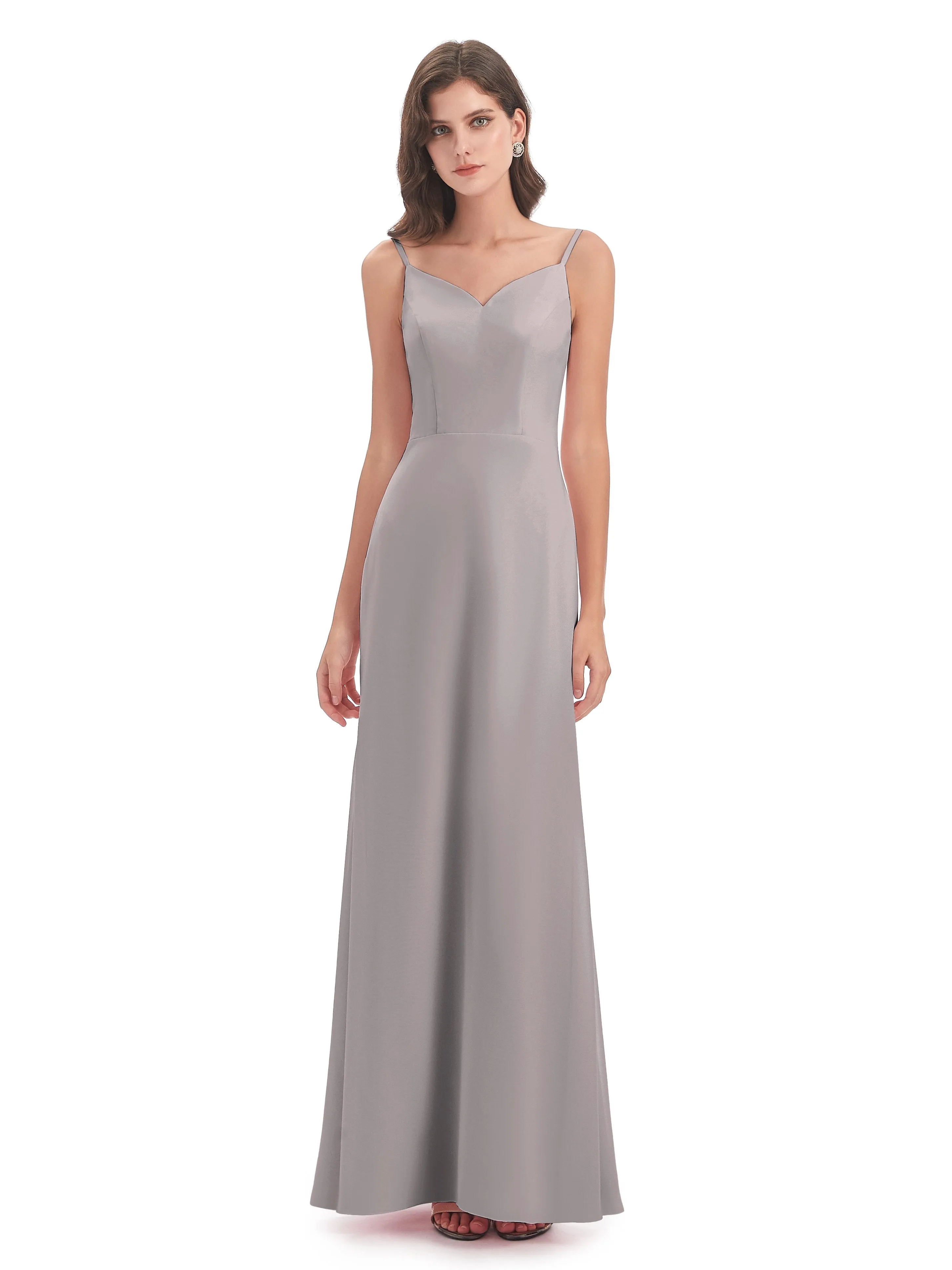 Abigail Vintage Trumpet-Hourglass Long Chiffon Bridesmaid Dresses