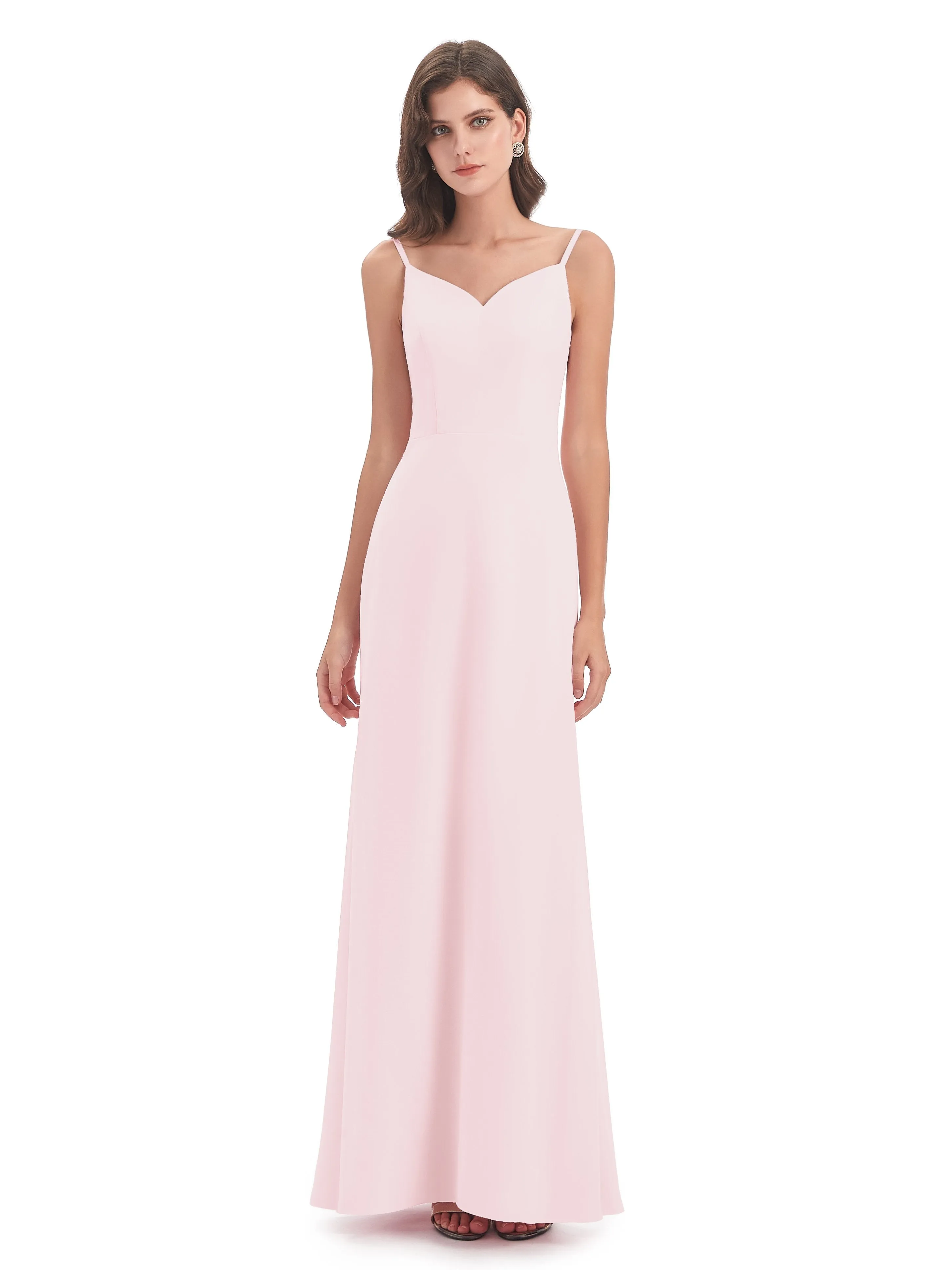 Abigail Vintage Trumpet-Hourglass Long Chiffon Bridesmaid Dresses