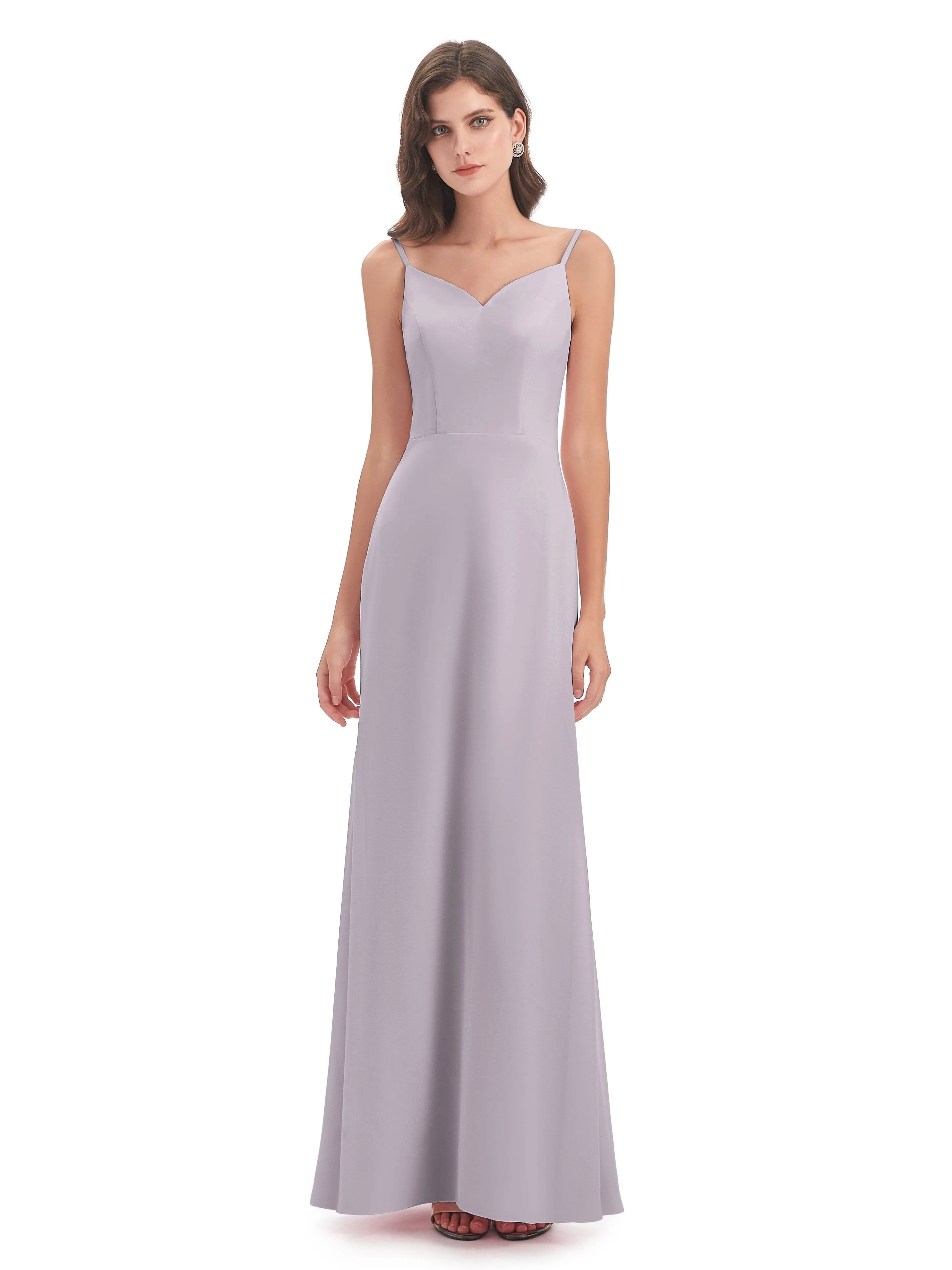 Abigail Vintage Trumpet-Hourglass Long Chiffon Bridesmaid Dresses