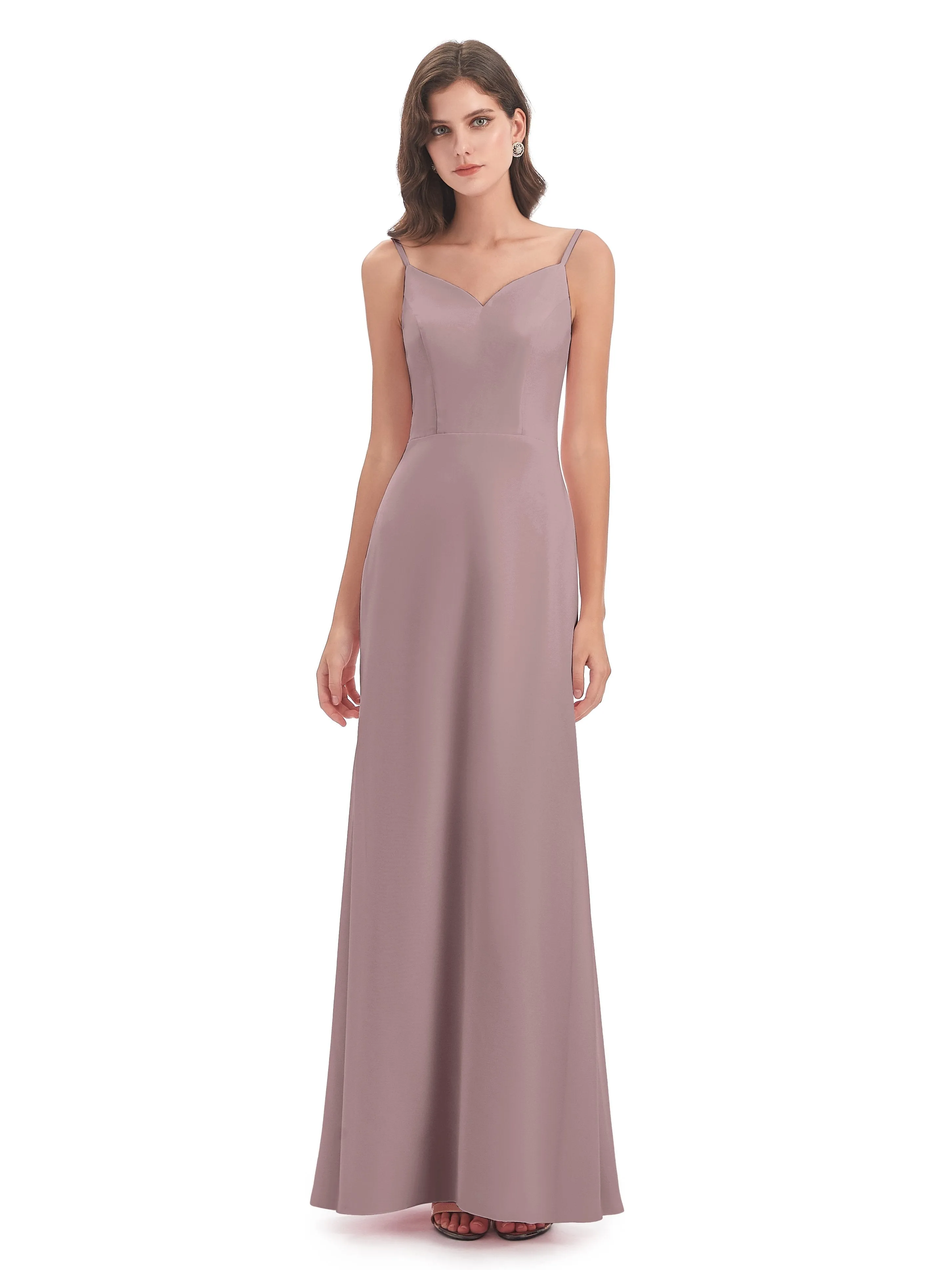 Abigail Vintage Trumpet-Hourglass Long Chiffon Bridesmaid Dresses