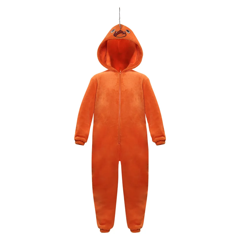 Adult Chainsaw Man-Pochita Cosplay Costume Jumpsuit Pajamas Sleepwear Halloween Carnival Suit