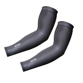 Aegend UV Protection Cooling Arm Sleeves for Men Women, Sun Sleeves to Cover Arm for Cycling, Outdoor Sports, Gray, Large