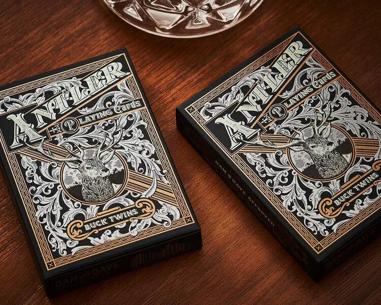 Antler Playing Cards - Black Edition