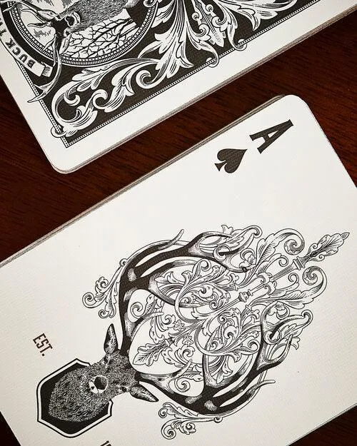 Antler Playing Cards - Black Edition