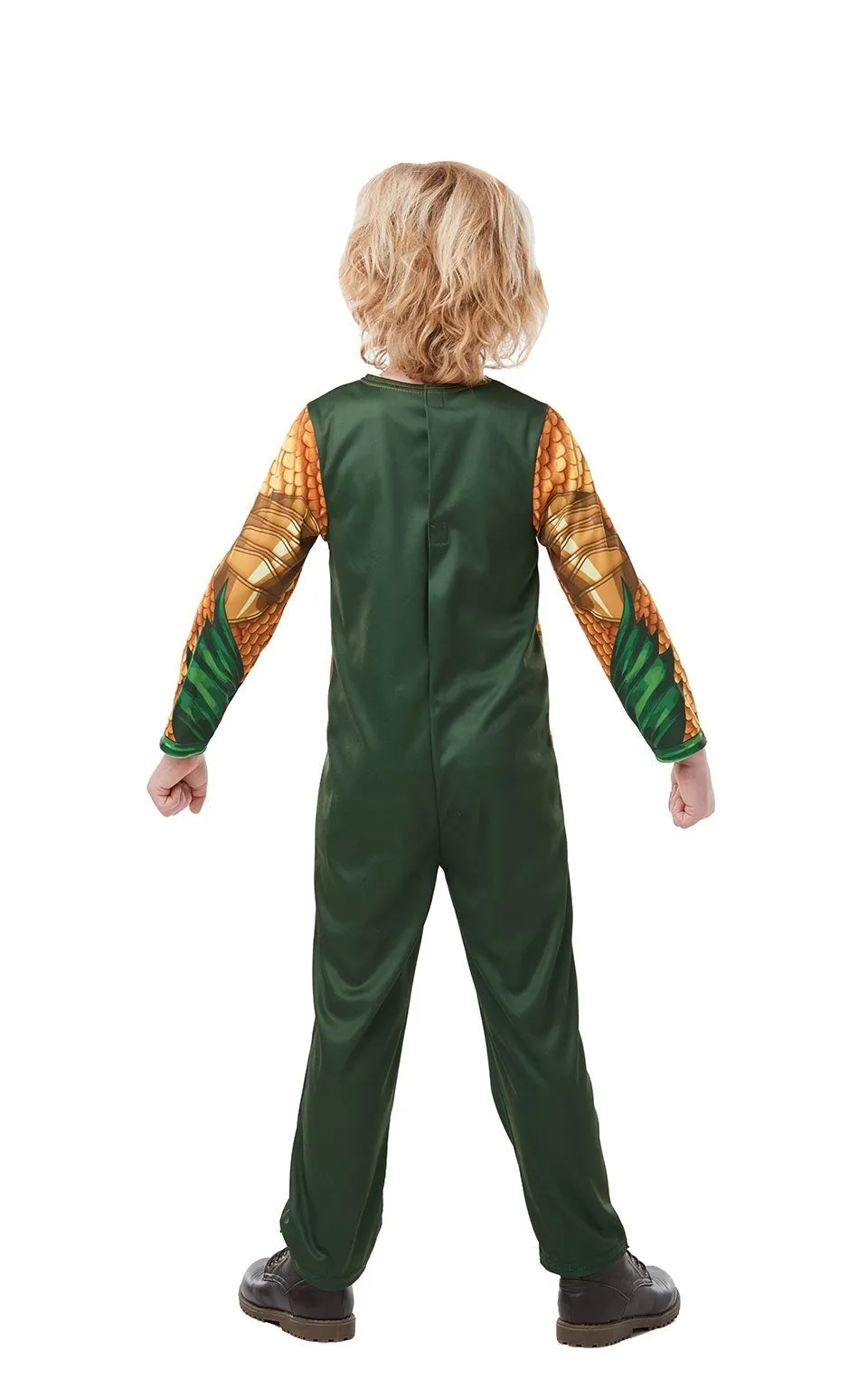 Aquaman Costume Kids Gold Jumpsuit