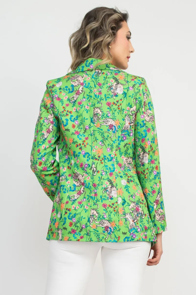 Areyna Tiger Floral Blazer