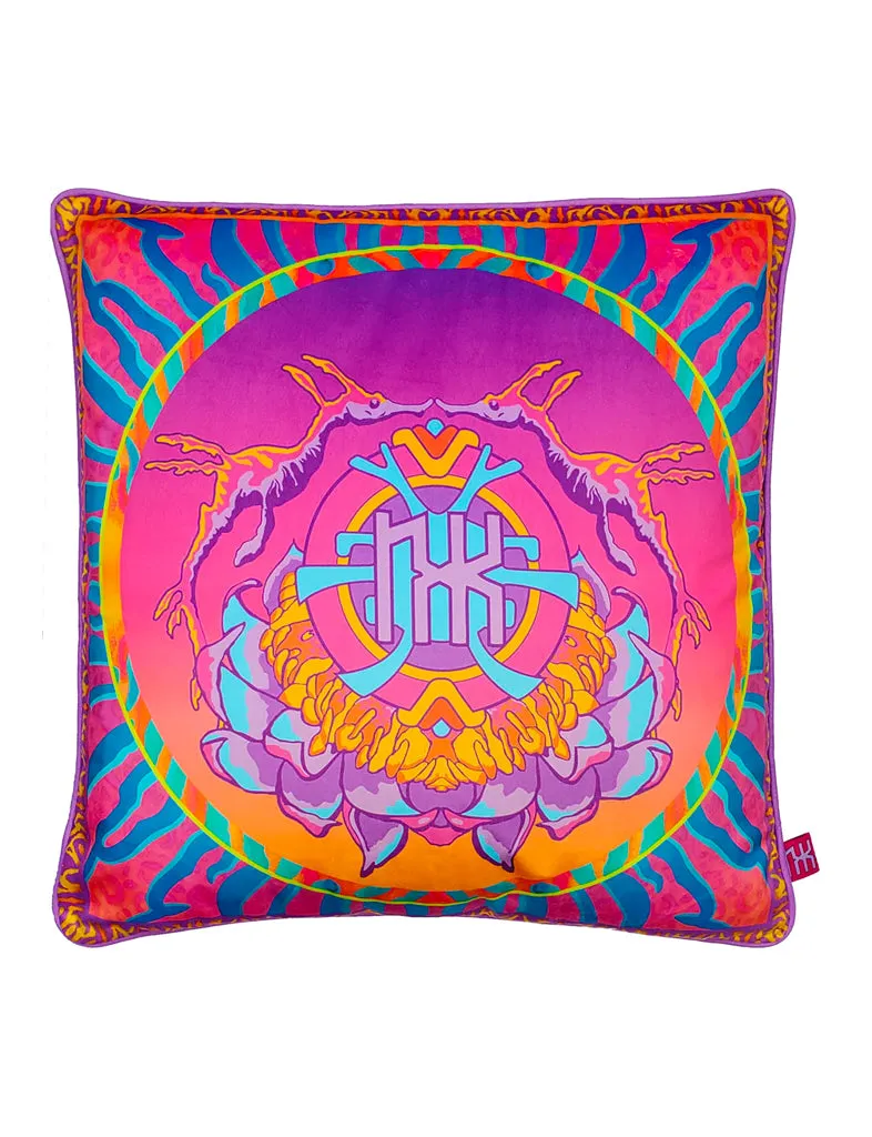 AUGMENTED REALITY CUSHION COVER - CERULEAN SUNRISE