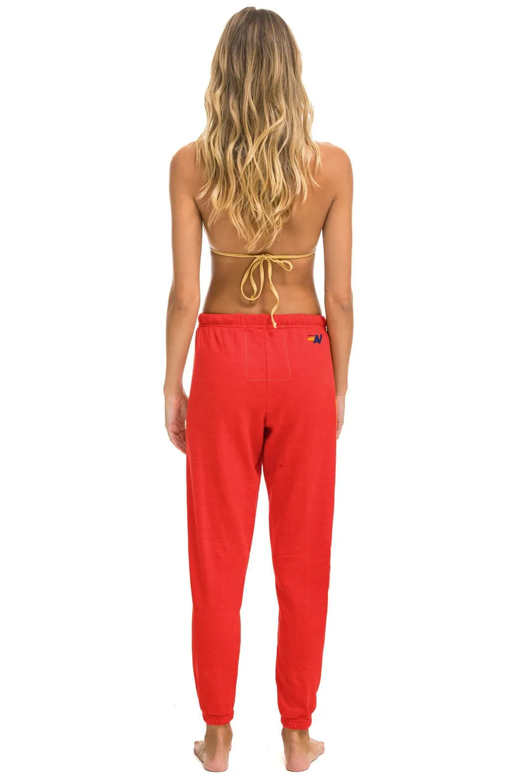 AVIATOR NATION MIAMI SWEATPANTS - RED