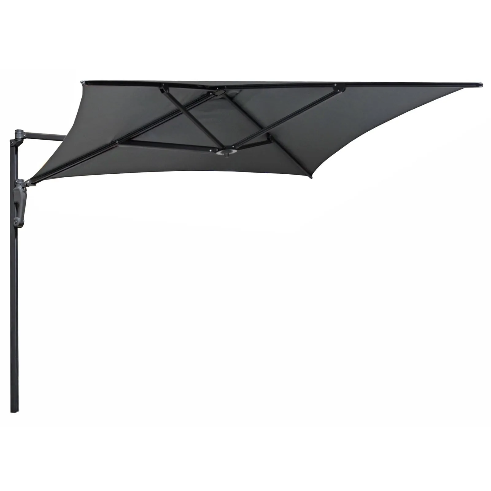 Azuma Wall Mounted Parasol 2m Square Garden Patio Sun Shade