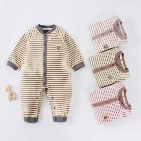 Baby's Classic Striped Design Jumpsuit (4 Colors)