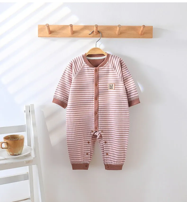 Baby's Classic Striped Design Jumpsuit (4 Colors)