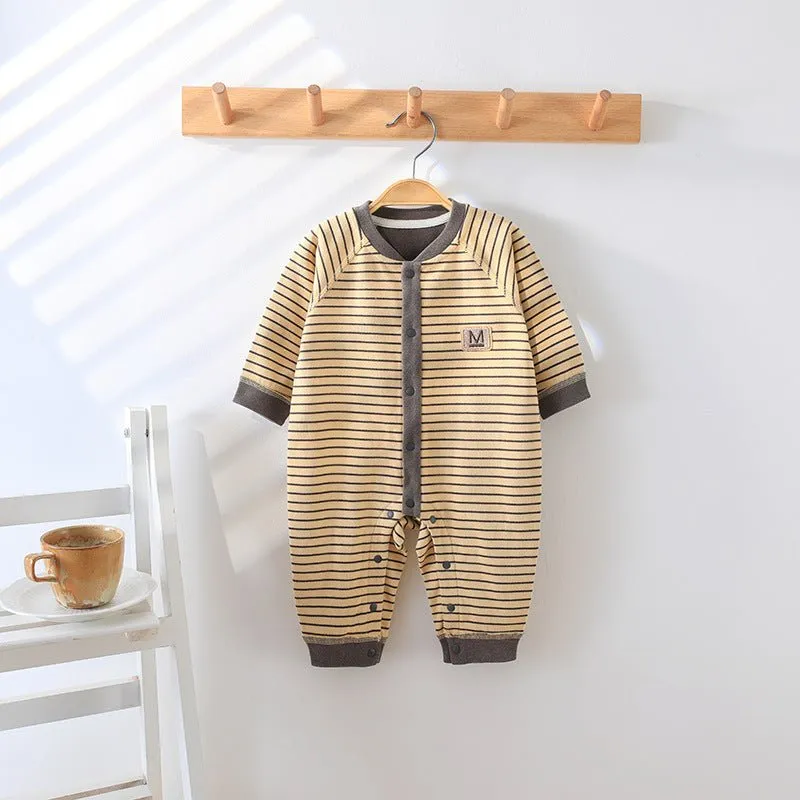 Baby's Classic Striped Design Jumpsuit (4 Colors)