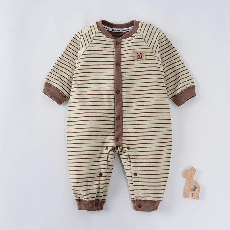 Baby's Classic Striped Design Jumpsuit (4 Colors)