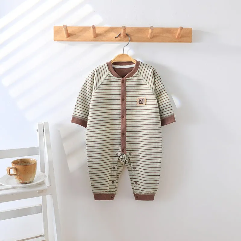 Baby's Classic Striped Design Jumpsuit (4 Colors)