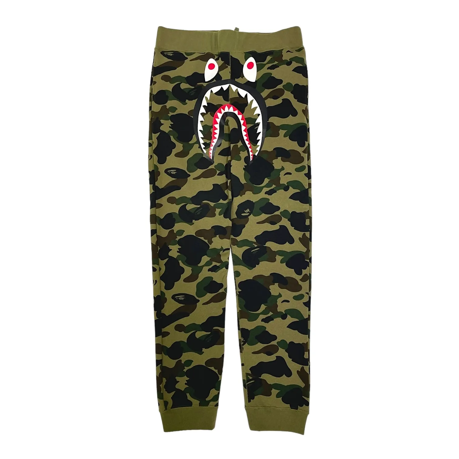 BAPE 1St Camo Shark Slim Sweatpants Green/Black