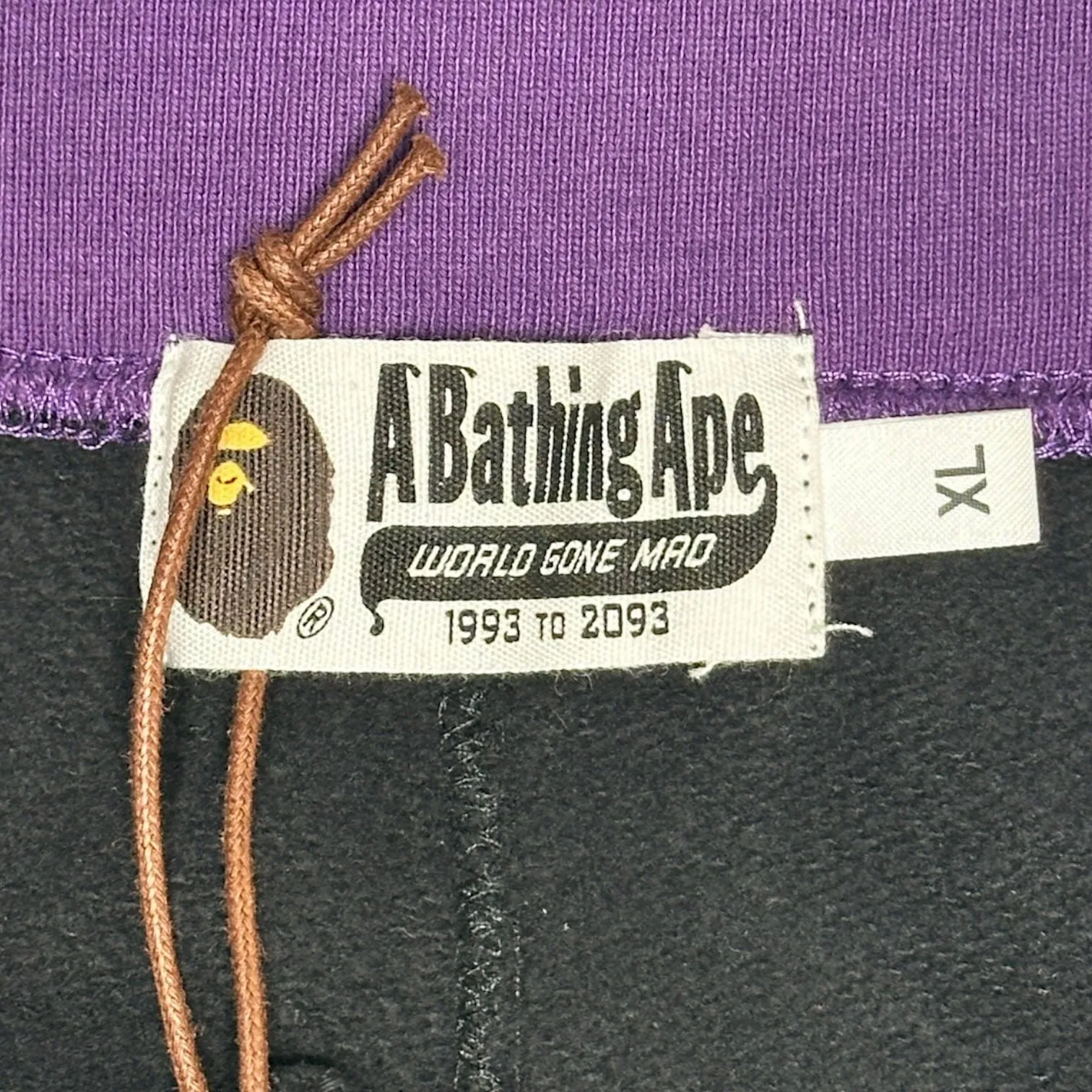 BAPE Color Block Slim Sweatpants Black