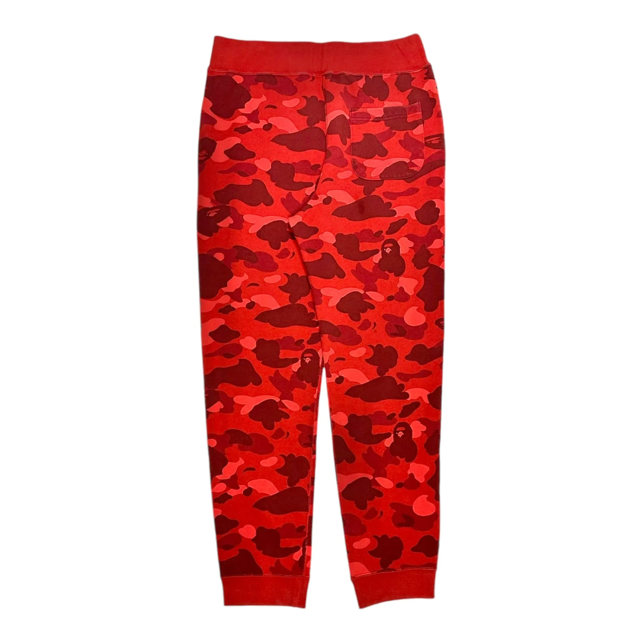 BAPE Color Camo Tiger Slim Sweatpants Red Pre-Owned