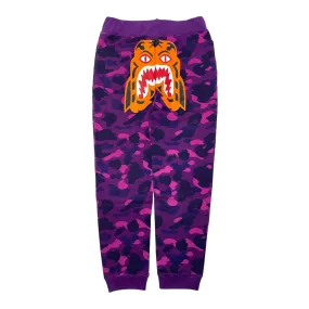 BAPE Color Camo Tiger Sweatpants Purple