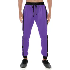 BLACC BORDER PURPLE Men's All Over Print Sweatpants