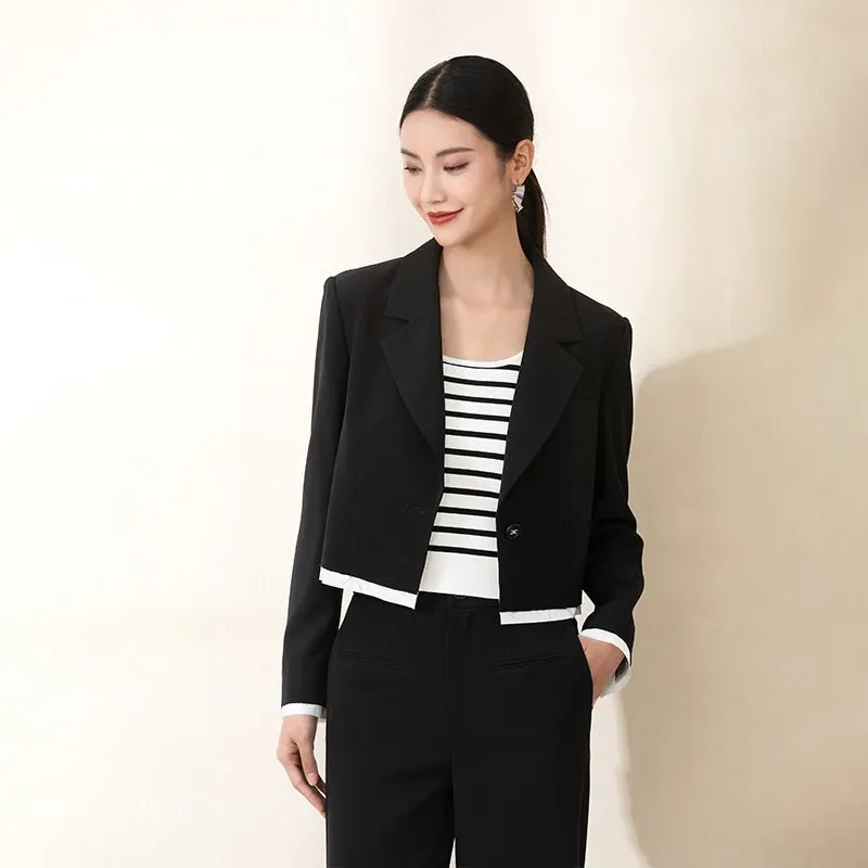 Black Short Casual Blazer