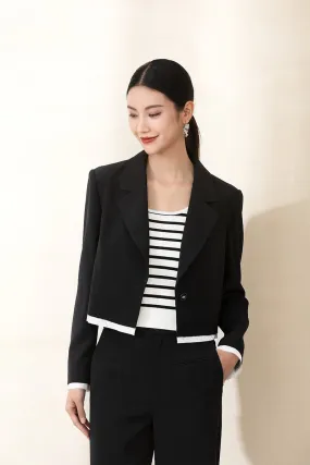 Black Short Casual Blazer