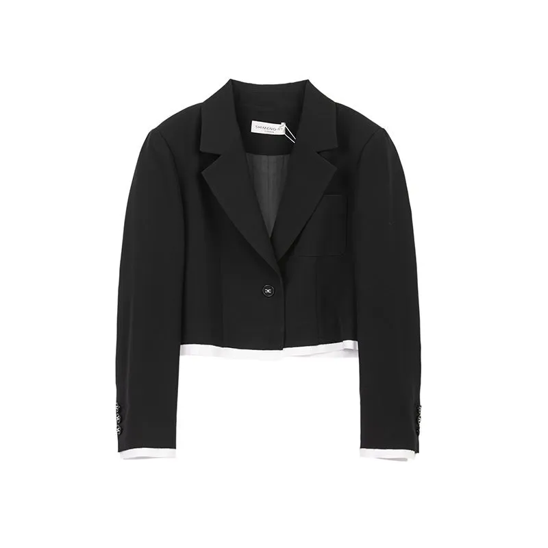 Black Short Casual Blazer