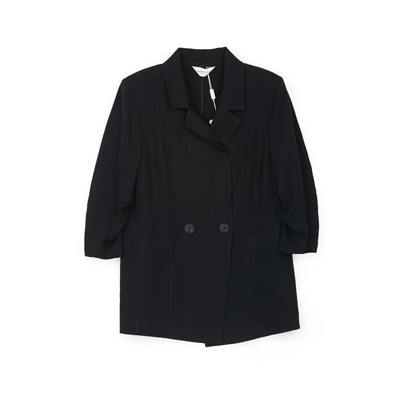 Black Slim-fit Blazer Suit Women