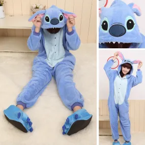 Blue Stitch Lilo Kigurumi Onesies Jumpsuit Pajamas Animal Costume