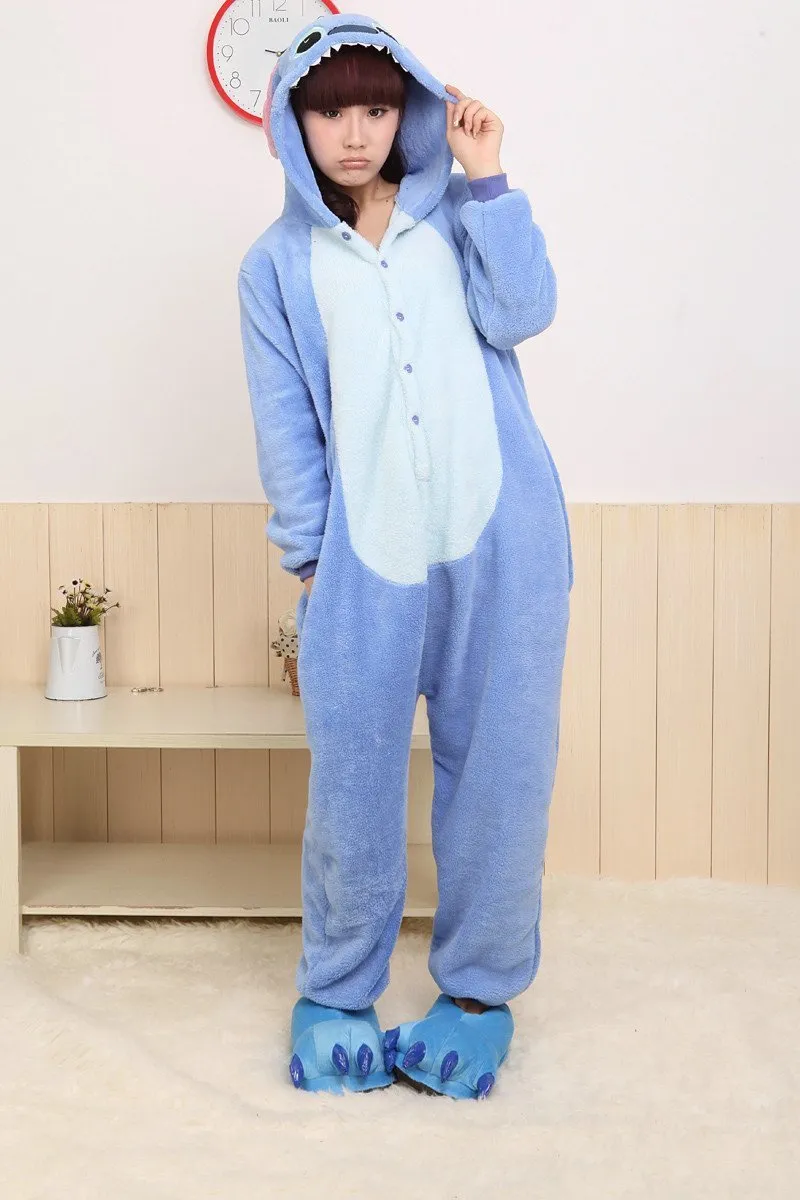 Blue Stitch Lilo Kigurumi Onesies Jumpsuit Pajamas Animal Costume