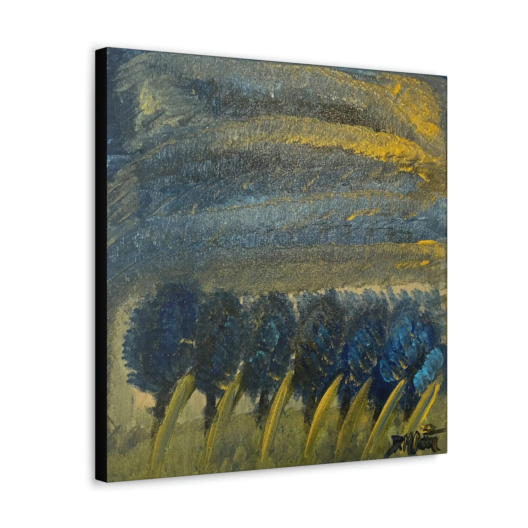 “Bluebonnets in the Storm” Canvas Gallery Wraps