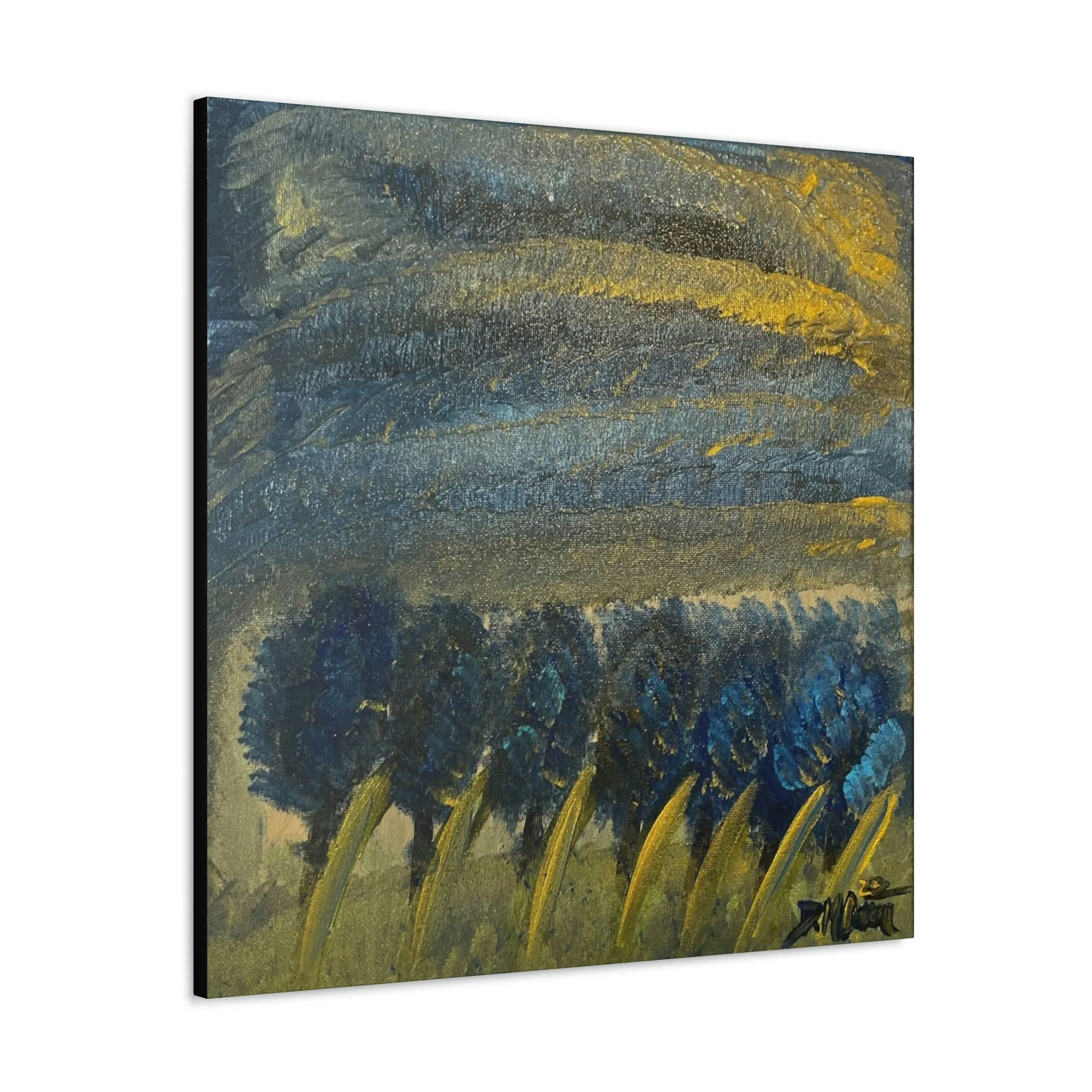 “Bluebonnets in the Storm” Canvas Gallery Wraps