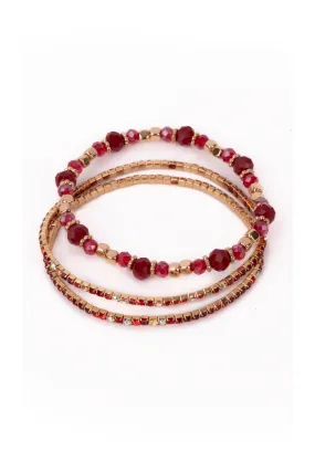 boutique ruby red | bracelet set