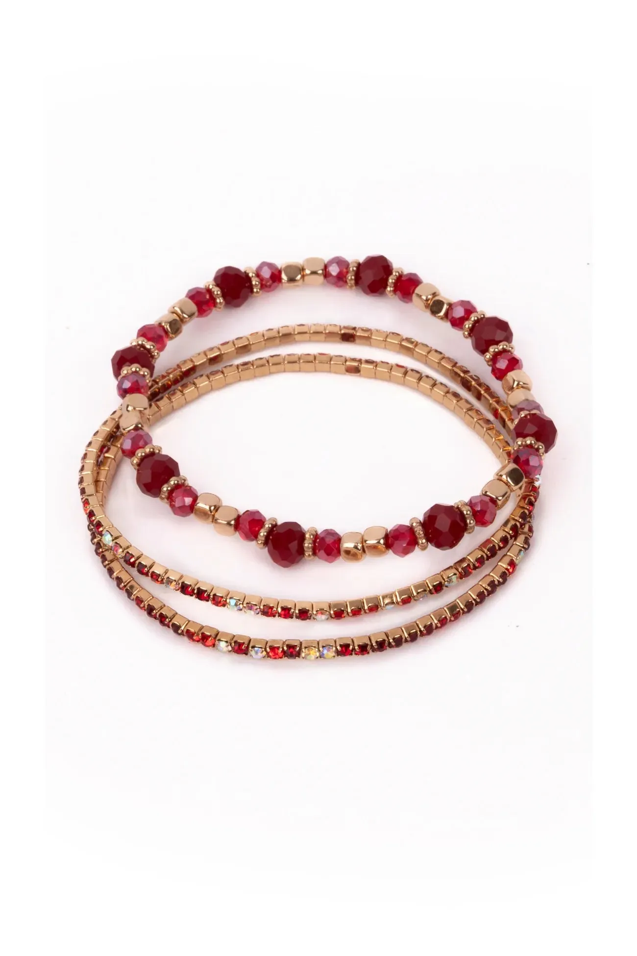 boutique ruby red | bracelet set