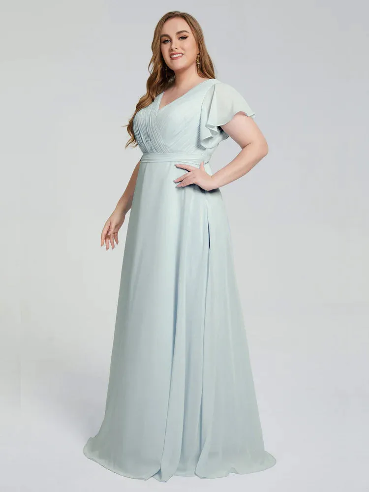 Brooke Short Sleeves Chiffon Mother of the Bride Dresses