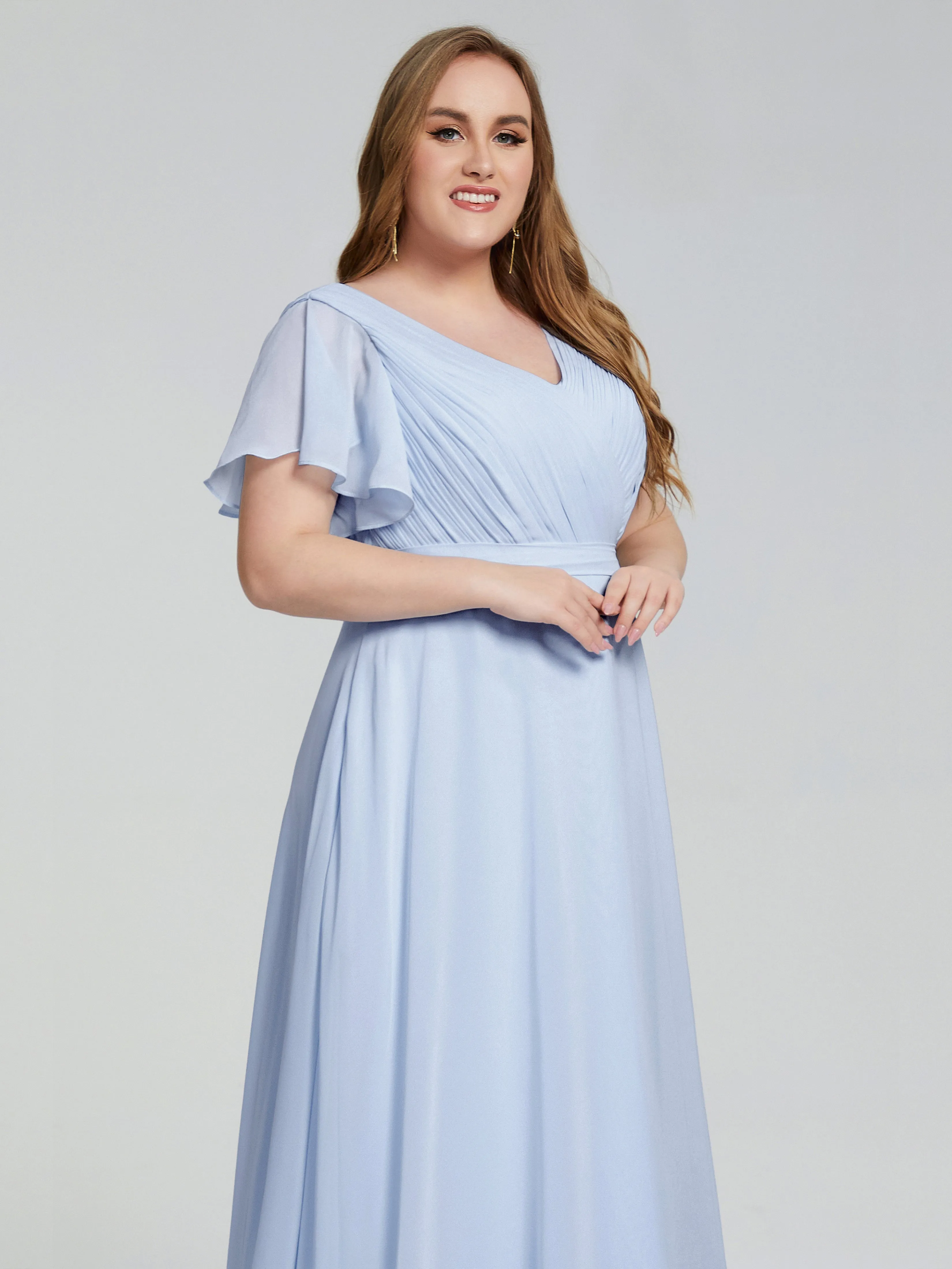 Brooke Short Sleeves Chiffon Mother of the Bride Dresses