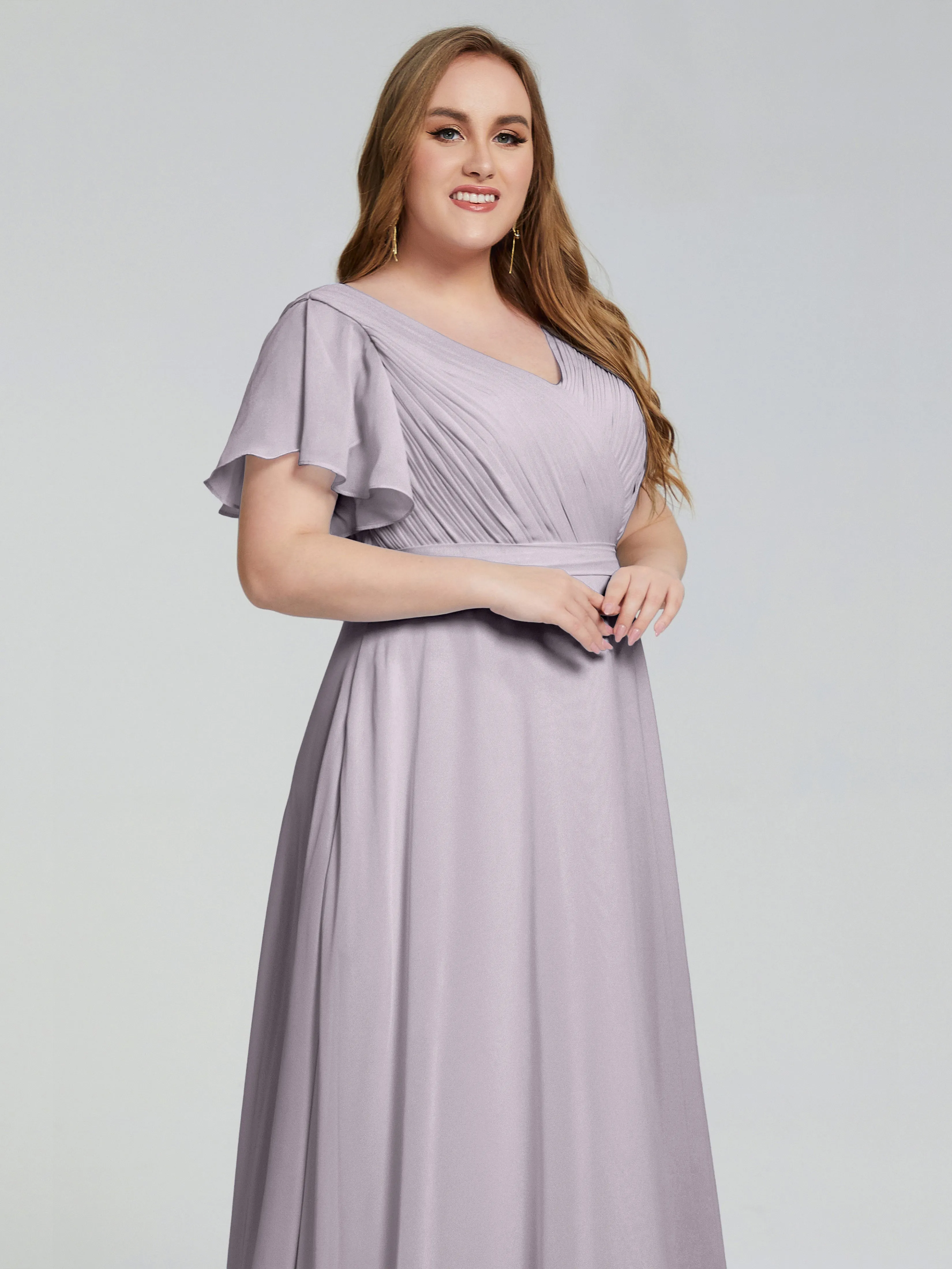 Brooke Short Sleeves Chiffon Mother of the Bride Dresses