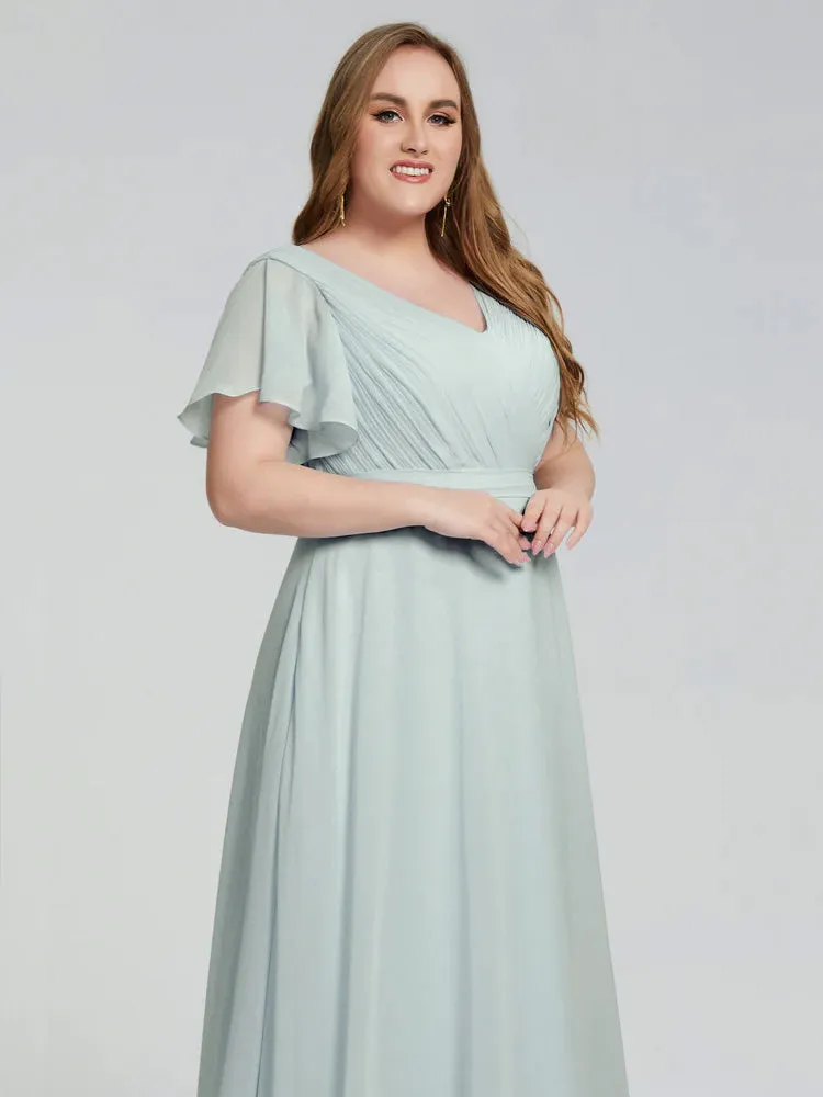 Brooke Short Sleeves Chiffon Mother of the Bride Dresses