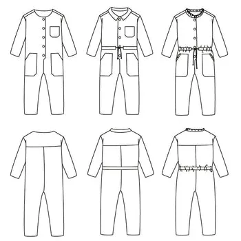 BROOKLYN Kids Jumpsuit - Kids 3/12Y - Paper Sewing Pattern