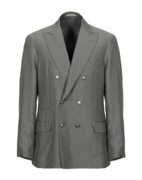 Brunello Cucinelli Man Blazer Military green 40 suit