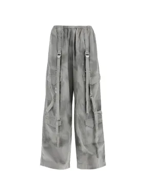 Cargo Dyed Effect Trousers