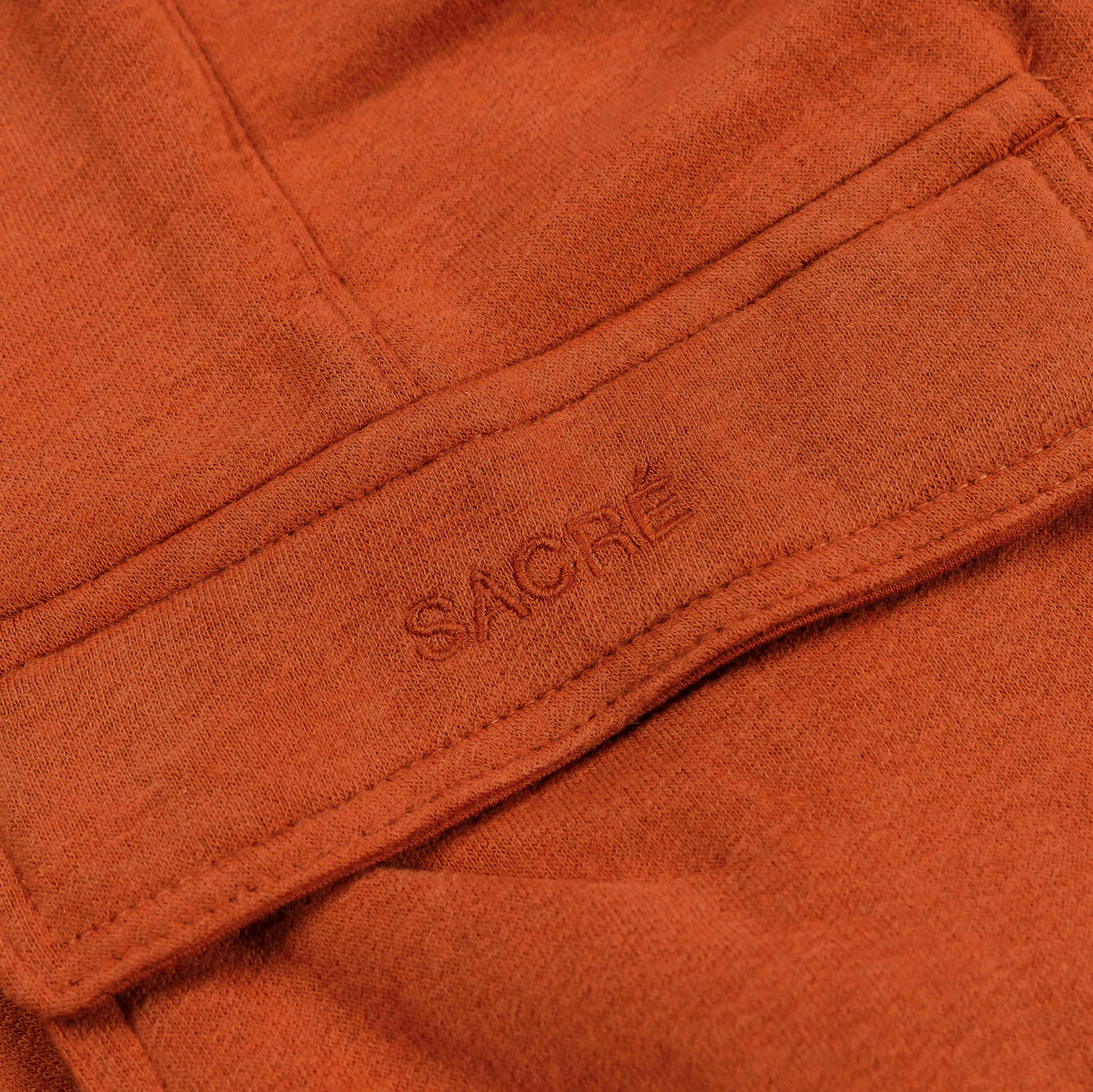 Carly Fleece Cargo Womens Pants (Orange)