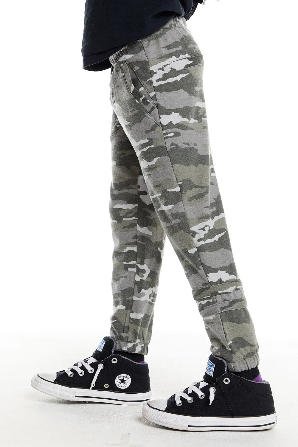 Chaser Camo Print w/Strappings Lounge Pant