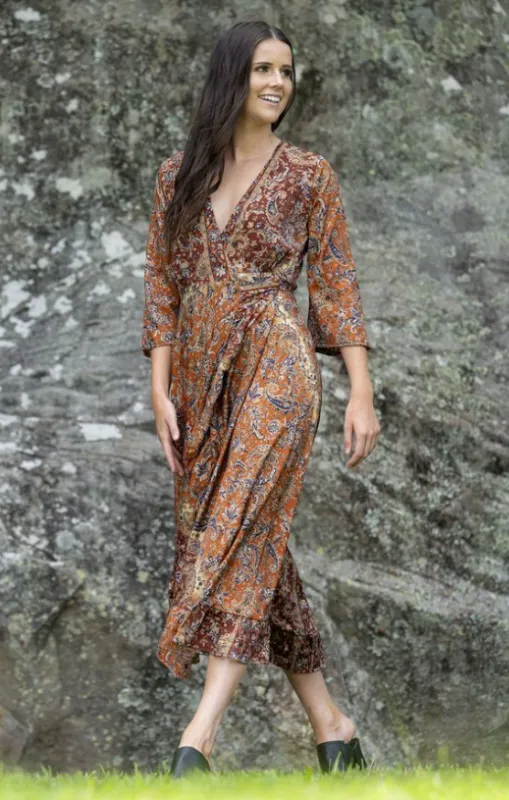 Cienna - Autumn Wrap Dress