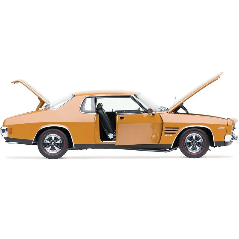 Classic Carlectables Holden HQ GTS Monaro, Russet with Black Stripes, 1:18 Scale Diecast Model Car