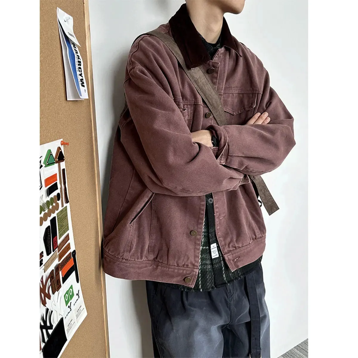 Classic Lapel Jacket for Men - Japanese Streetwear Casual Cargo Coat