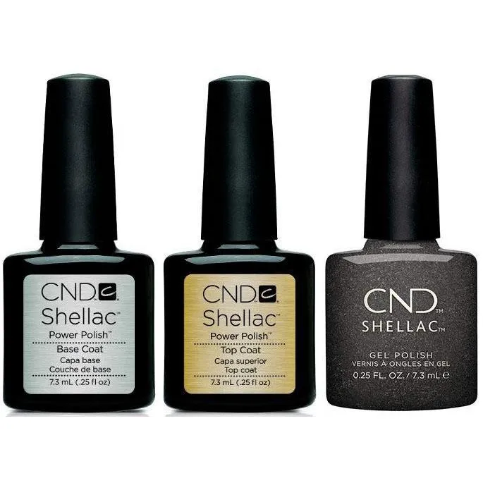 CND - Shellac Combo - Base, Top & Powerful Hematite