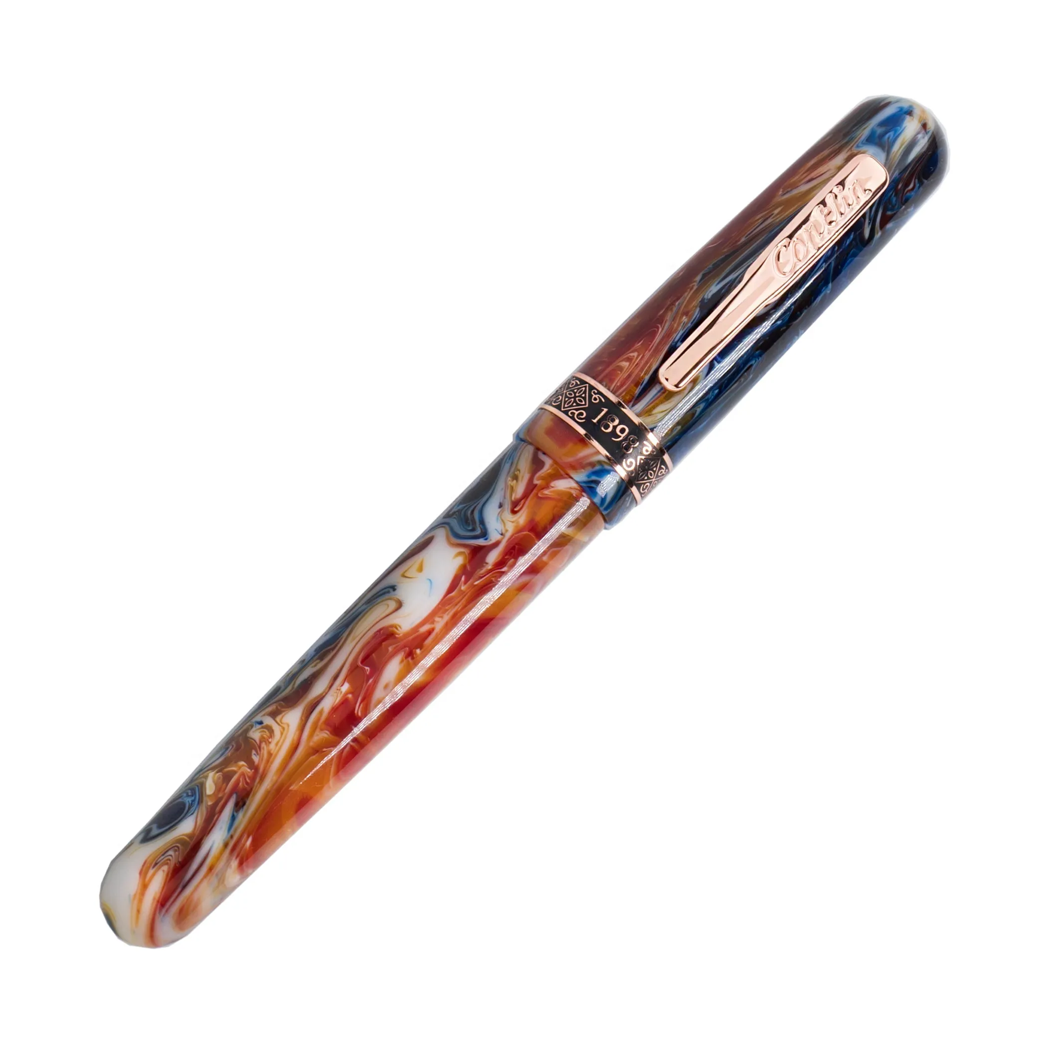 CONKLIN Duraflex (1898) Fountain Pen - Misto Orange 14kt