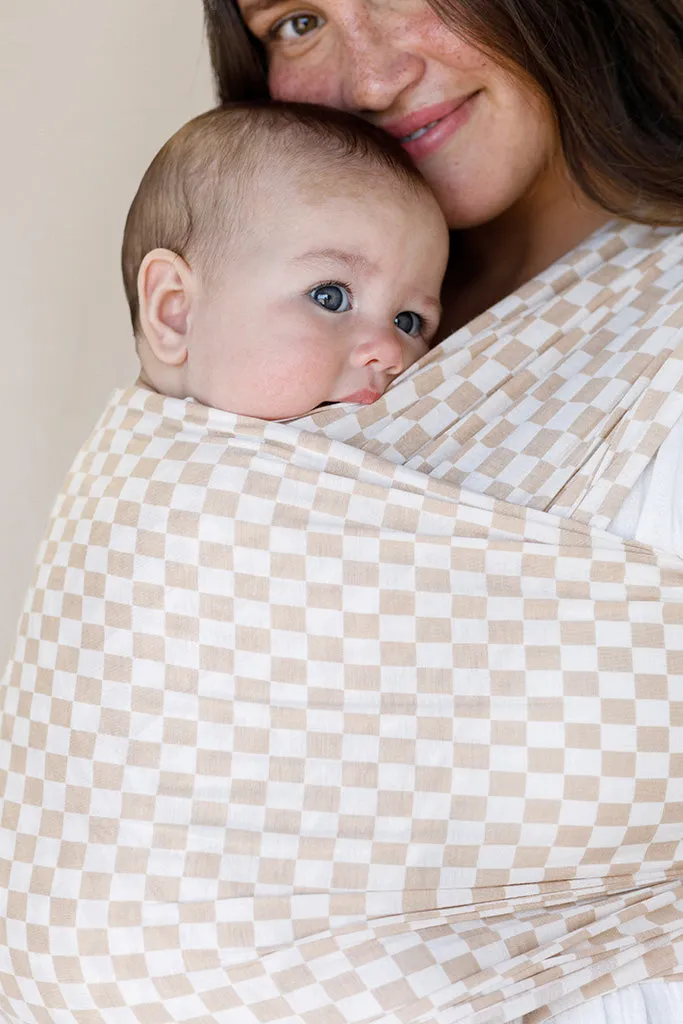 Cream Chequer Wrap